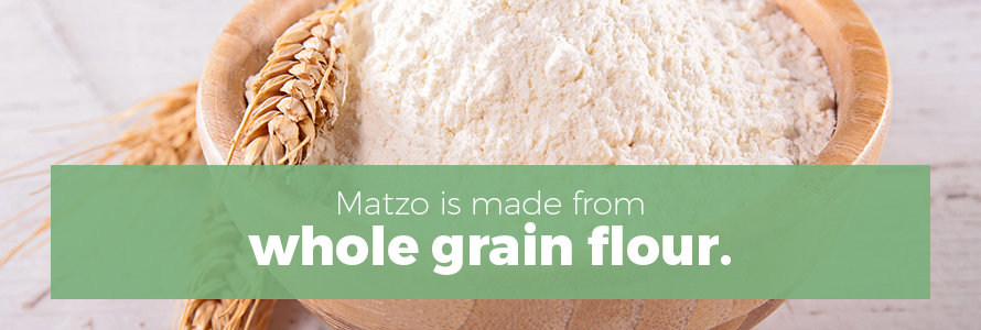 matzo is made from whole grain flour