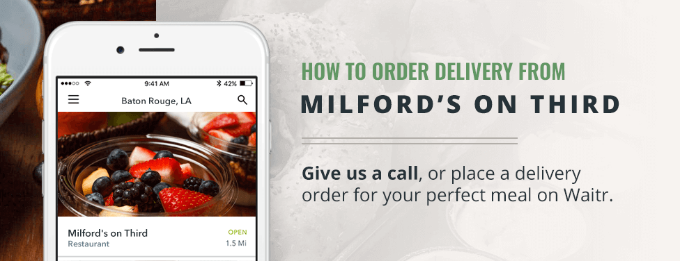 how to order delivery from milfords on third