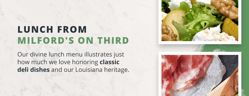 lunch from milford's on third lunch from milford's on third