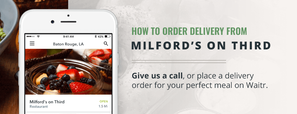 how to order delivery from milfords on third how to order delivery from milfords on third