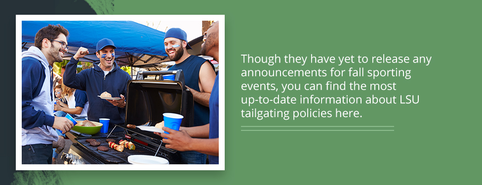 up to date tailgating policies at LSU